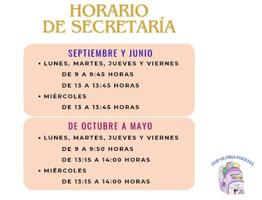 horario secre